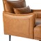 29.5"W Mid-Century Modern Leatherette Armchair With Side Pocket